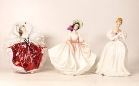 Royal Doulton lady figures to include Denise HN2477, Sunday Best Hn2698 and Karen HN4779 ( boxed) (