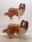 A collection of Beswick dogs to include 2 Rough Collies, one matt, one gloss (2).
