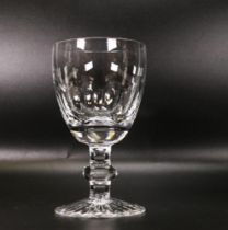 Clear Cut Cumbria Glass Crystal set of 12 Red Wine Goblets made for Delamerie Fine Bone China (2