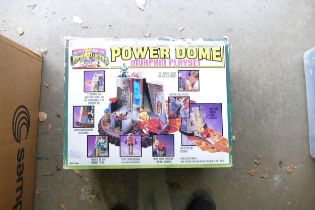 A Power Rangers Power Dome Morphin Playset, loose in box