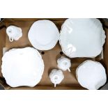 Shelley Dainty white tea ware to include 9 bread & butter plates, 3 side plates, 10 saucers and 3