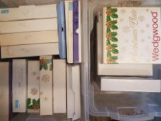 A collection of Wedgwood Christmas plates aand similar. All boxed and some still sealed (19)
