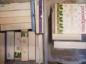 A collection of Wedgwood Christmas plates aand similar. All boxed and some still sealed (19)