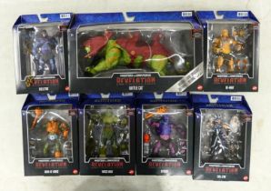 A Collection of Masters of The Universe Masterverse Figures to include Battle Cat, He-Man,