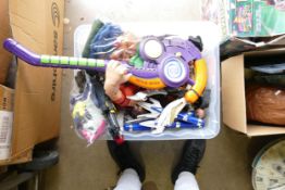 A Large of Mixed Loose Toys to include Power Rangers, Action Men Accesories, Masters of The Universe