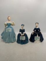 Royal Doulton Lady Figures to Include Enchantment HN2178, Cherie HN2341, Debbie HN2385 (3)