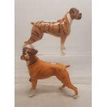 A collection of Beswick dogs to include Brindle Boxer Dog in gloss together with a matt Boxer Dog (