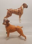 A collection of Beswick dogs to include Brindle Boxer Dog in gloss together with a matt Boxer Dog (