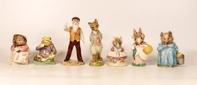Royal Albert Breatix potter figures to include Aunt Pettitoes, Old woman who lived in a shoe
