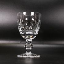 Clear Cut Glass Crystal set of 12 Red Wine Goblets made for Delamerie Fine Bone China(2 boxes)