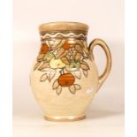 Crown Ducal falling fruit jug. Height 25.5cm