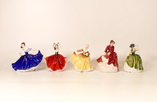 Royal Doulton Small Lady Figures to include Elaine Hn3214, Karen Hn3270, Kirsty Hn3743, Buttercup
