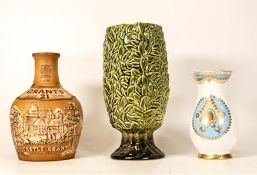 Royal Doulton Grants whiskey decanter, Wade Golden Jubilee vase and a Sylvac vase (3)