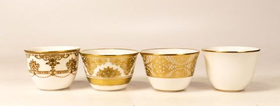 De Lamerie Fine Bone China Set of 6 Assorted pattern Arabic Tea Cups, approx 20