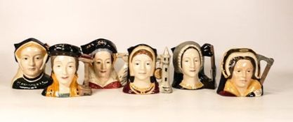 Royal Doulton Small Character Jugs Catherine of Aragorn D6857, Catherine Howard D6852, Jane