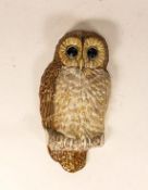 Peggy Davies Tawny Owl wall plaque. Limited edition 44/750