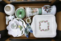 A mixed collection of items to include Wedgwood Rosalind & similar patterned sandwich plates,