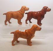 A collection of Beswick dogs to include 3 Cocker Spaniels, 2 gloss, one matt (3).