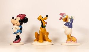 Royal Doulton figures from the Mickey Mouse collection to include Minnie Mouse MM2, Daisy MM4 and