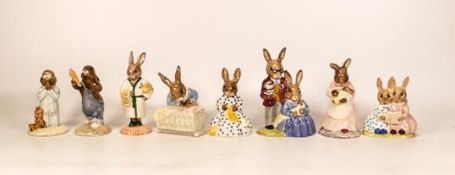Royal Doulton Bunnykins to include Father Mother & Victoria DB68, Storytime DB9, Bedtime DB55,