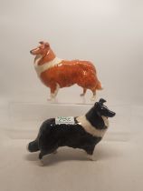 A collection of Beswick dogs to include Lochinvar of Ladypark together with a black and white