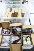 A quantity of costume jewellery to include necklaces, ear-rings etc ( 1 box)