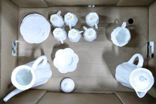 A collection of Shelley Dainty coffee set together with hot water jug ( 16 pieces)
