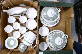 A collection of Spode Provence tea and dinner ware to include dinner plates, 2 lidded tureens,