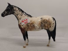 Royal Doulton Horse Appaloosa (Leg Broken Off But With Horse)