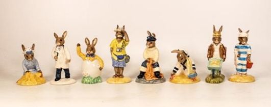 Royal Doulton Bunnykins to include Mother DB189, Doctor DB181, Fisherman DB170, Tourist DB190,