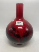 Royal Doulton Flambe Squat Vase height 25cm