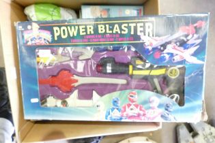 A Power Rangers Power Blaster, complete in box