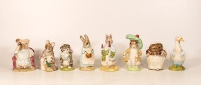 Royal Albert Breatix potter figures to include Little Pig Robinson spying, Benjamin Bunny, Mr