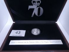 The London Mint Office; Cased Platinum Sovereign to Commemorate The Platinum Jubilee of Her Majesty