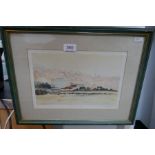 A limited edition pencil signed print of Rievaulx Abbey by D.M. Barnes 51/1000