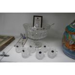 Thomas Webb Crystal Limited Edition; a golden age collection Sheraton Punch bowl set number 8 out of