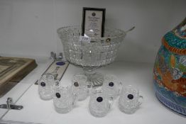 Thomas Webb Crystal Limited Edition; a golden age collection Sheraton Punch bowl set number 8 out of