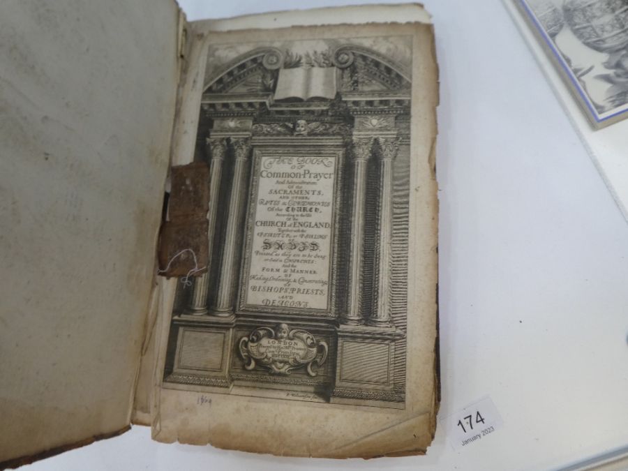 A 17th century bible, (The Book of Common Prayer) printed by his Majesty's Printers, London 1669 - Image 3 of 4