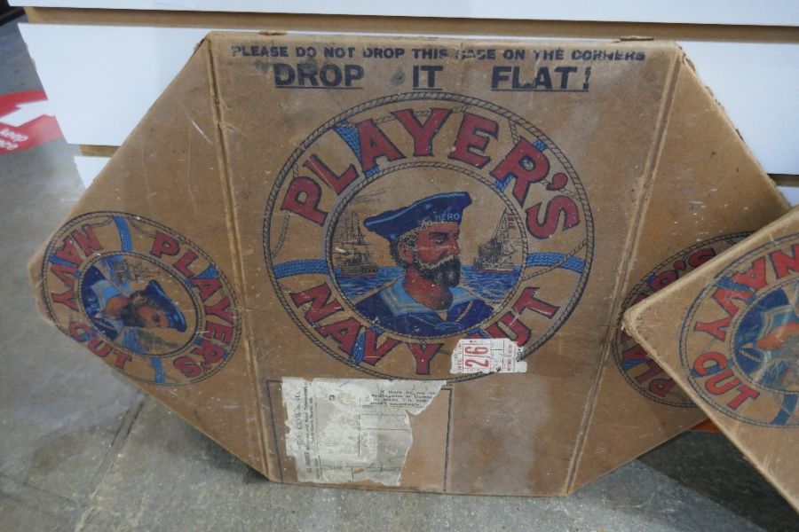 A similar smaller Player's Navy Cut advertising flat packed box - Image 3 of 10