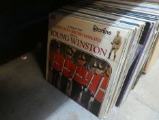 Five boxes of various mixed vinyl LPs to include Comedy, World music and mainly Classical, some Soun