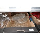 Four cartons of mixed glassware