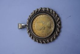22ct gold 1958 Full Sovereign with Elizabeth II, young head and George & the dragon, in a 9ct yellow