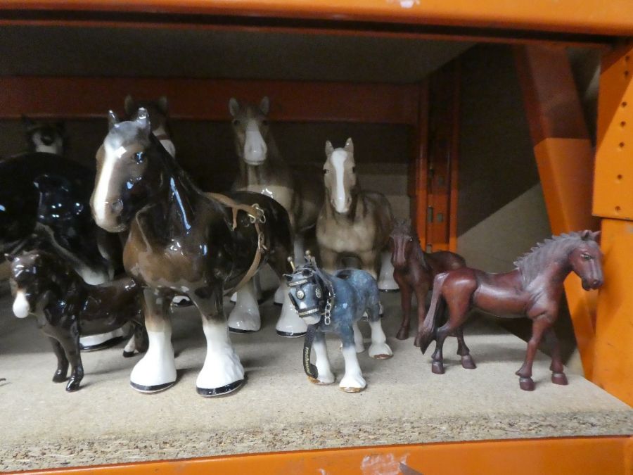 A large quantity of Shire Horse figures including Sylvac and Melba Ware examples (over 40) - Image 6 of 8