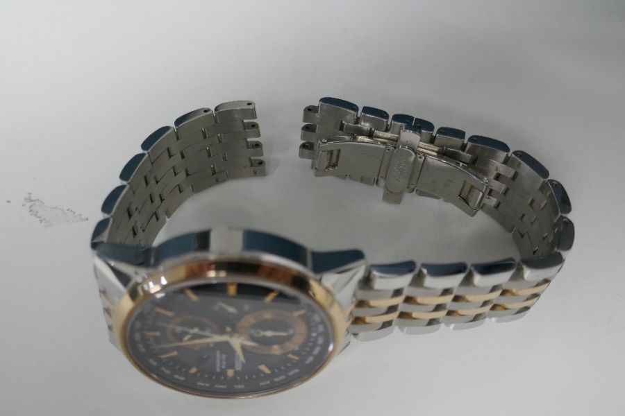 A pair of Citizen Eco-Drive watches case no.s E650-SO75157 and H804-SO99382 (Bracelet not connected) - Image 4 of 4