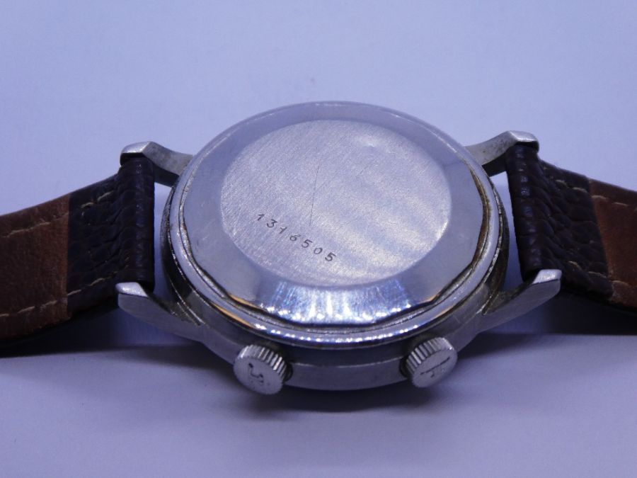 Jaeger-LeCoultre; A  rare 1960s gents stainless steel Jaeger-LeCoultre Memovox automatic wristwatch - Image 4 of 4