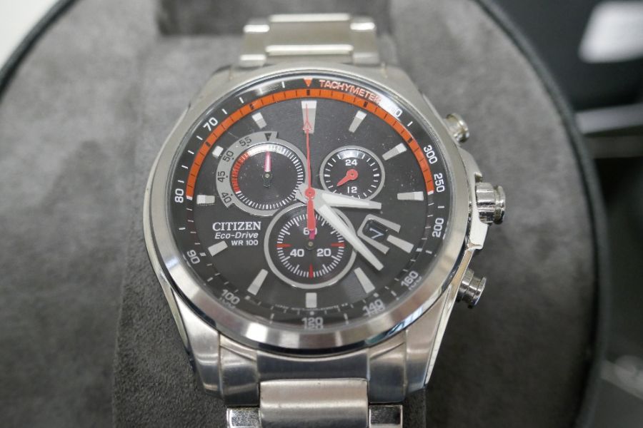 A pair of Citizen Eco-Drive watches case no.s E650-SO75713 Purchased June 2013 and H500-SO82005 Purc - Image 3 of 3