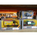 A quantity of boxed Corgi die cast lorries, busses and similar