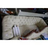 A Victorian style Chesterfield settee