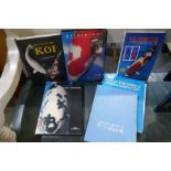 Six books on Koi Carp including a Japanese example