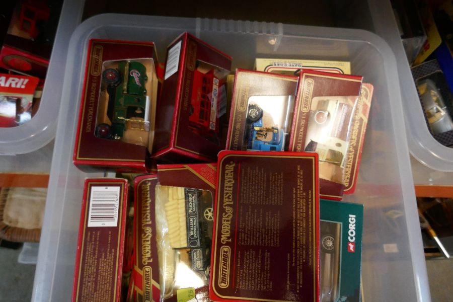 Four boxes of die cast vehicles including Corgi and Matchbox, mainly boxed - Image 5 of 6